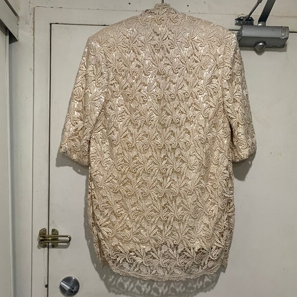 VINTAGE LINED LACE JACKET SIZE S - Picture 4 of 7